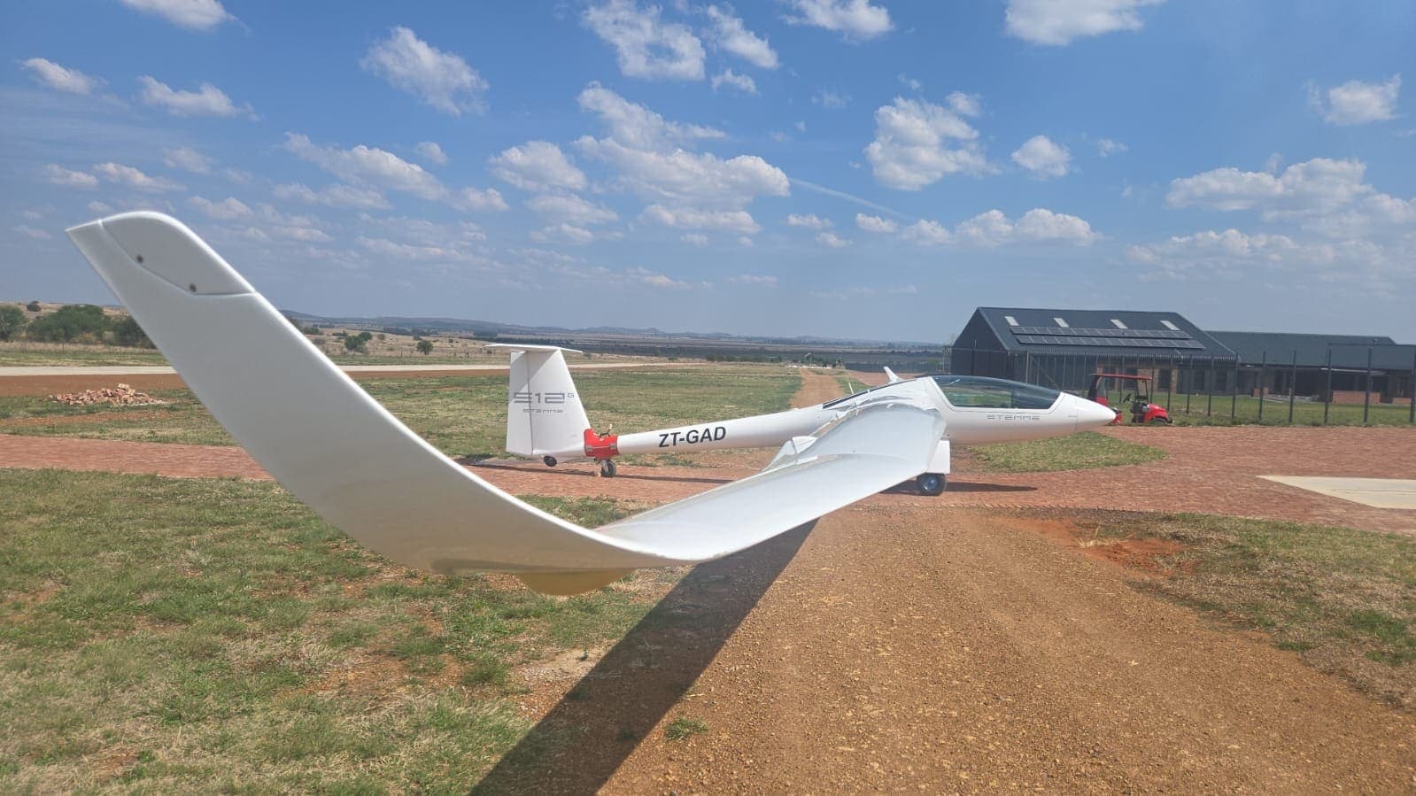 Stemme S12 ZT-GAD side view with the wing extended