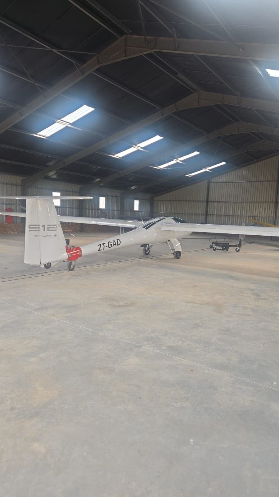 Stemme S12 ZT-GAD in the hangar